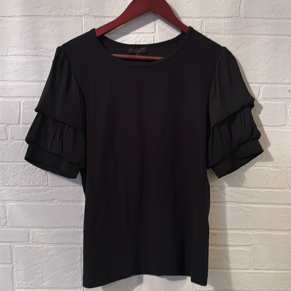 Anthropologie Current Air Black Top
